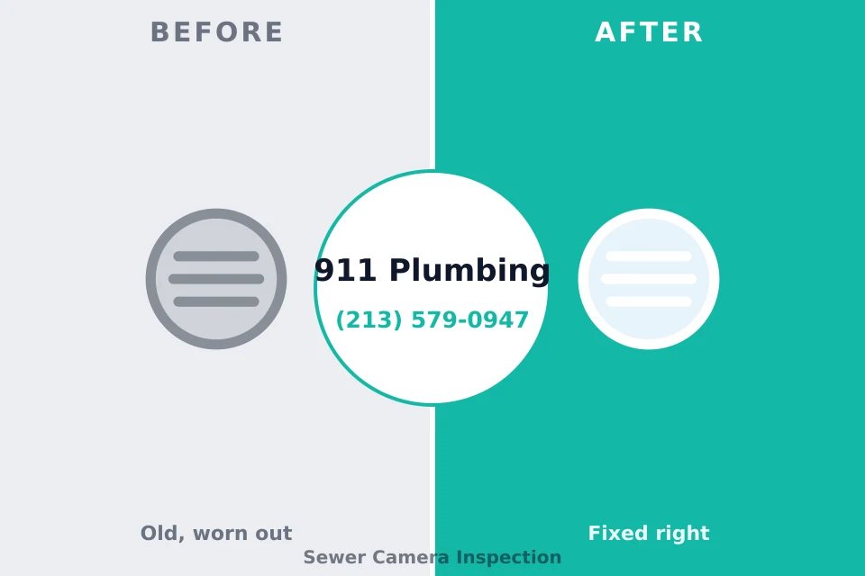 Before and after: plumbing repair Homer, LA